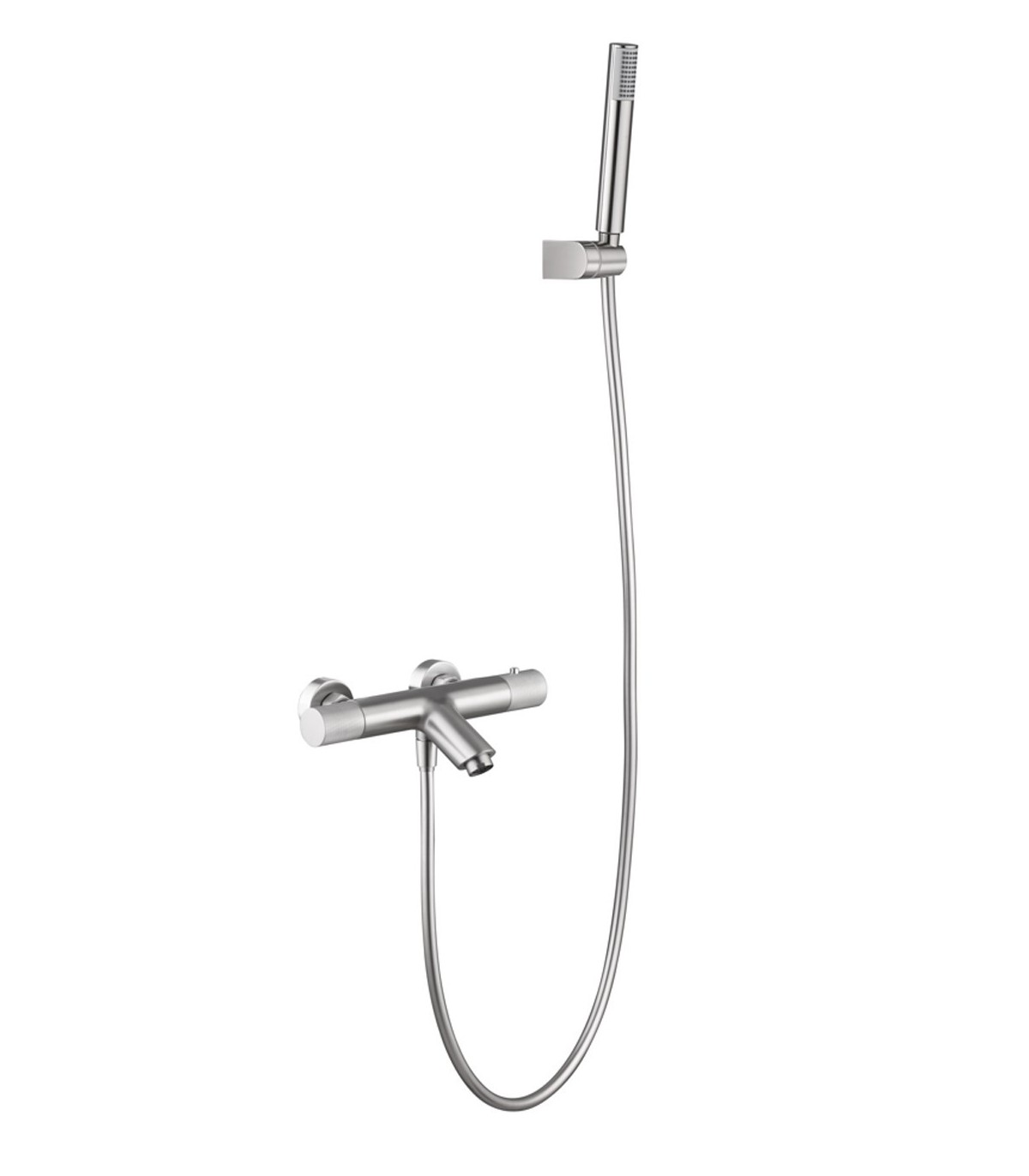 Grifo de baño/ducha termostático Line níquel cepillado